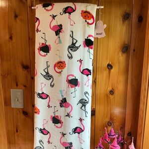 Cupcakes & Cashmere Reversible Flamingo Summerween Throw Blanket